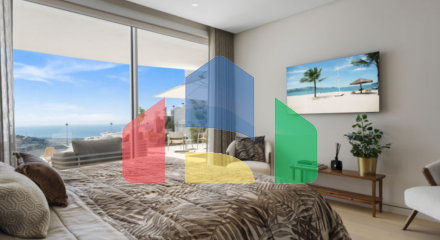 Идиллический апартамент с 3 спальнями и видом на море в Palo Alto, Марбелья