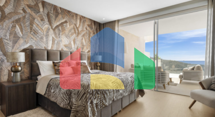 Идиллический апартамент с 3 спальнями и видом на море в Palo Alto, Марбелья