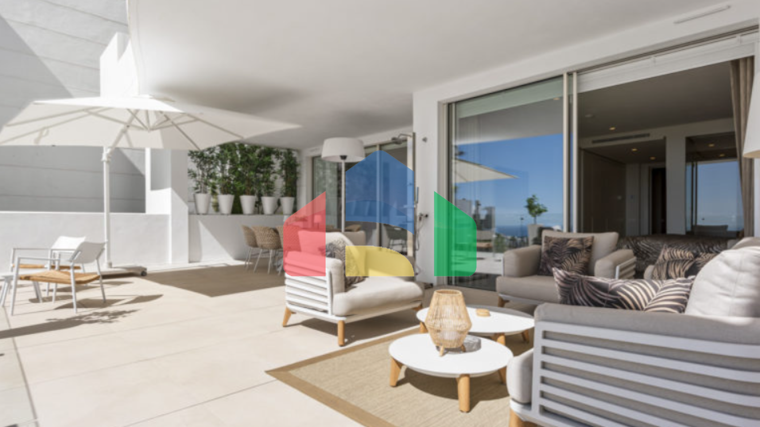 Идиллический апартамент с 3 спальнями и видом на море в Palo Alto, Марбелья