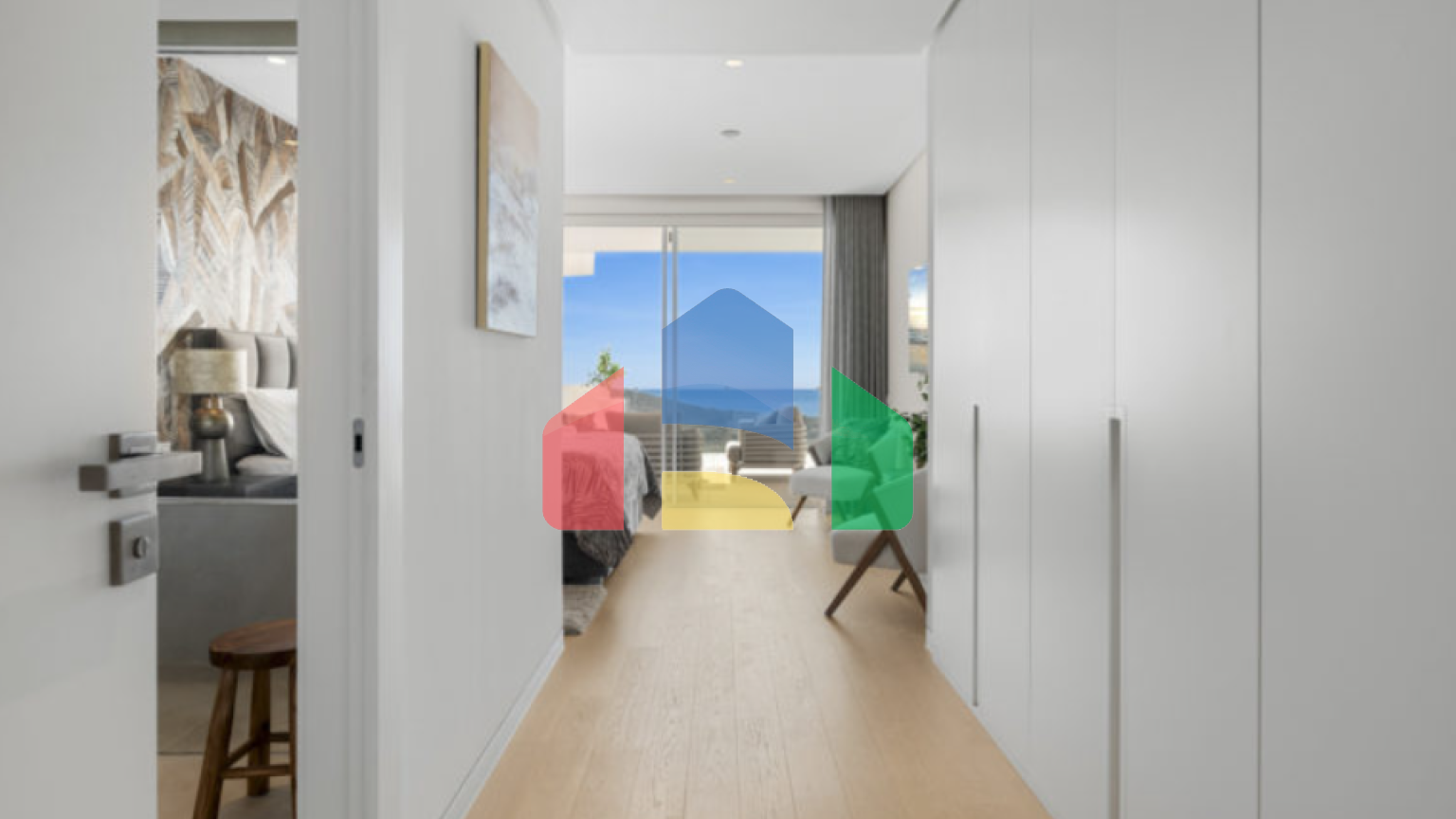 Идиллический апартамент с 3 спальнями и видом на море в Palo Alto, Марбелья