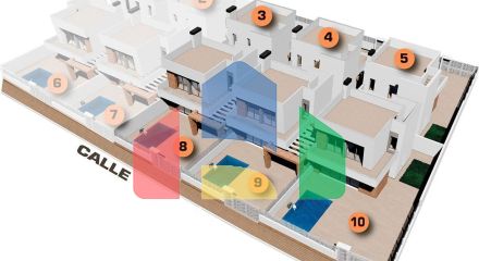 Жилой комплекс, состоящий из 6 новых отдельно стоящих вилл.
