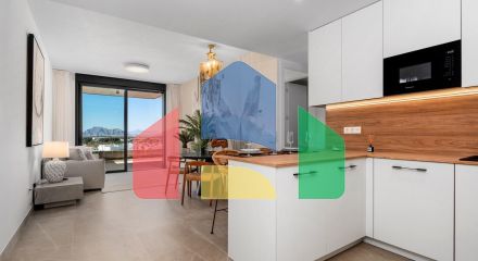 НОВОСТРОЙ. ЗАКРЫТЫЙ КОМПЛЕКС В БЕНИХОФАР. 2 СПАЛЬНИ. 2 ВАННЫЕ КОМ. ТЕРРАСА 16 М2. БАССЕЙН.