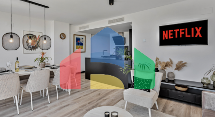 Совершенно новая квартира с 4мя спальнями и потрясающим видом в Михасе.