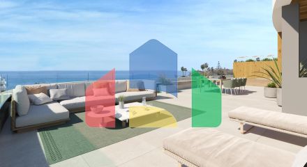 Роскошный пентхаус с видом на море в бутик-комплексе в Михас Коста