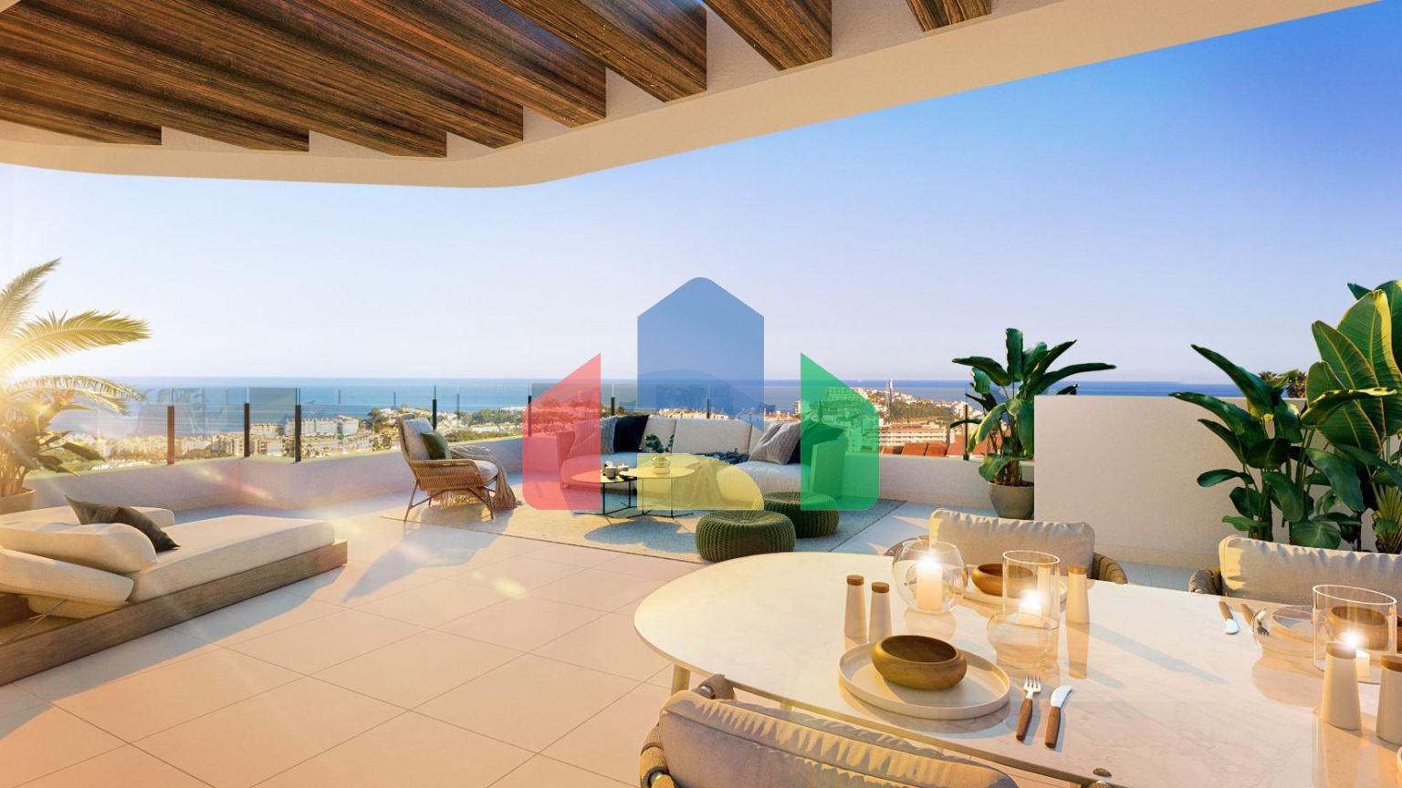 Квартира с тремя спальнями в Кала-де-Міхас