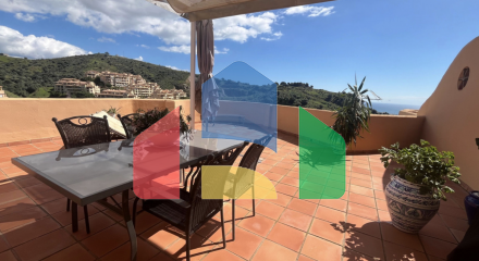 Пентхаус-дуплекс с 3 спальнями и видом на море в Михас Коста