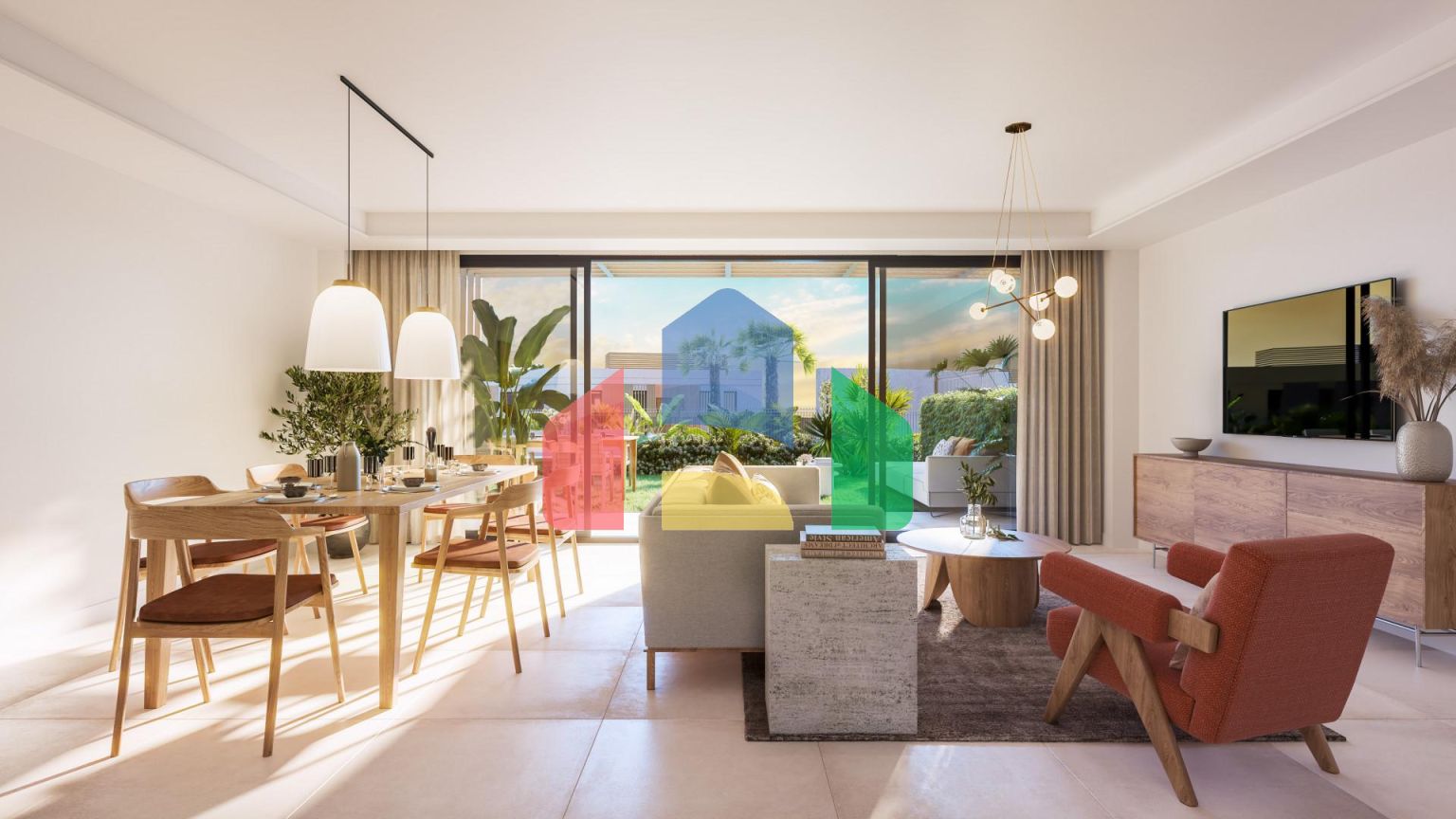 Таунхаус с 3 спальнями в охраняемом жилом комплексе