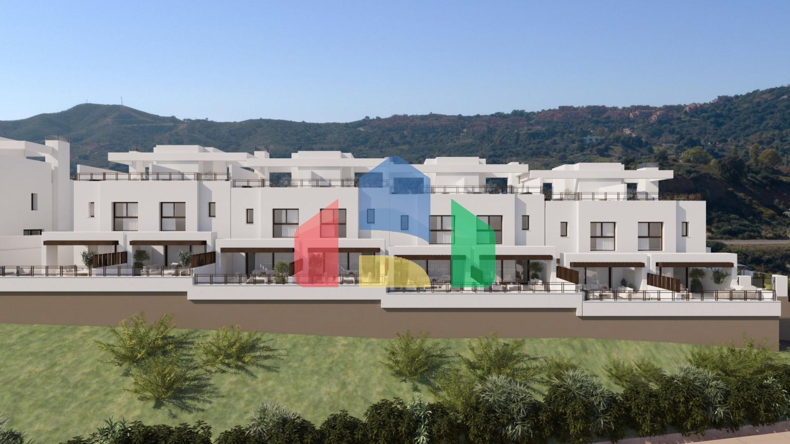 3-спальные таунхаусы в новом потрясающем жилом комплексе, расположенном в курортном комплексе Ла Кала Гольф в Михасе