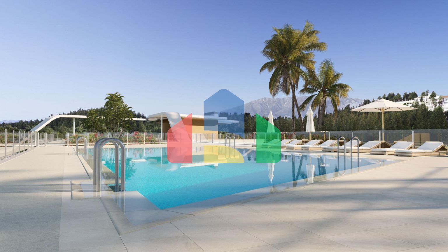 4-спальный полу-дом с собственным садом и бассейном в эксклюзивном жилом комплексе резиденций класса люкс в Эль Чапаррал, Михас