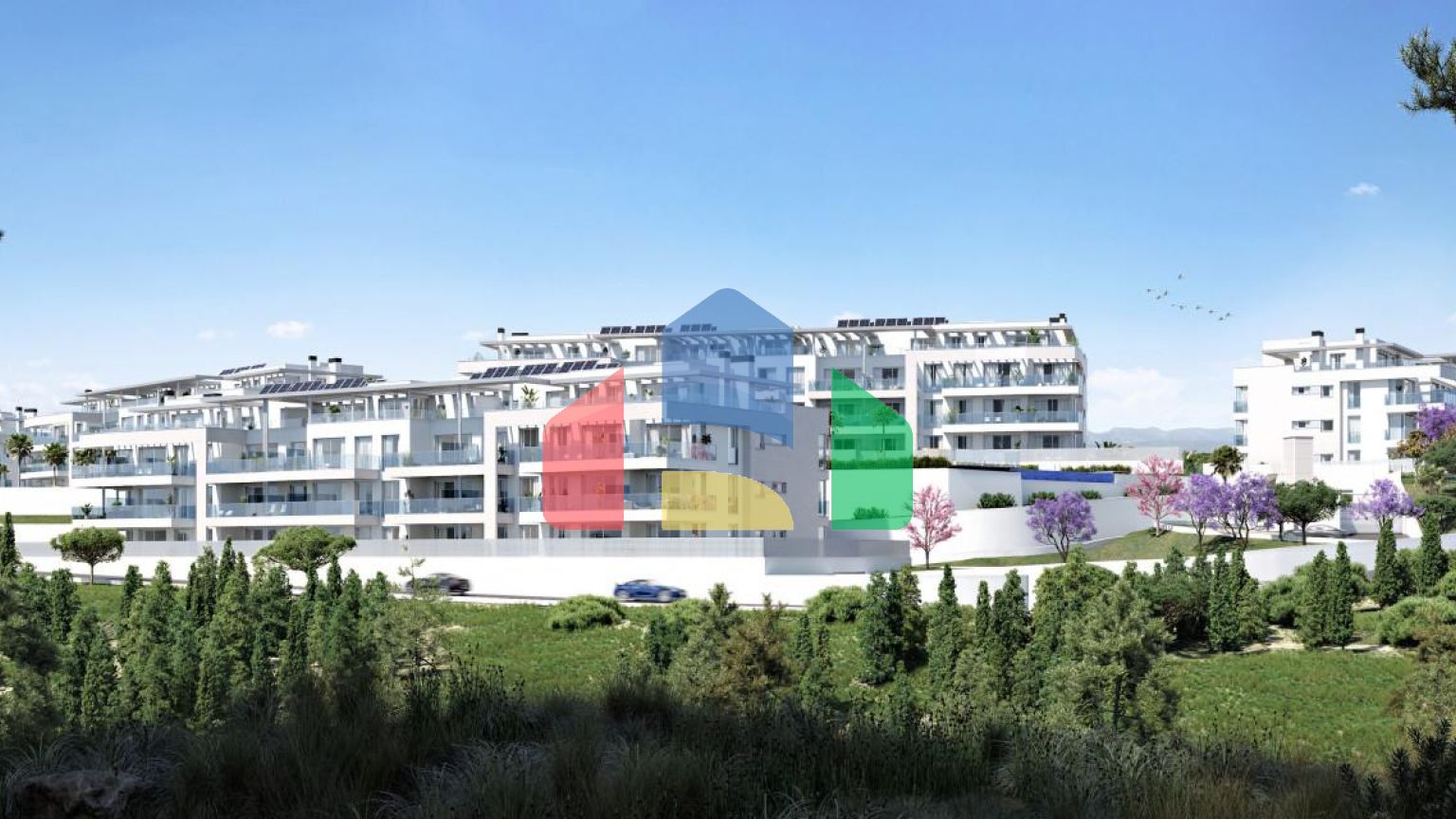 2-спальные апартаменты в новом потрясающем жилом комплексе в Эль Чапаррал, Михас Коста