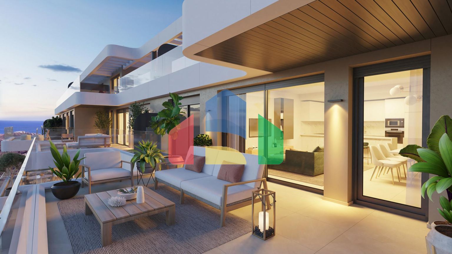 2-спальные пентхаусы в новом современном жилом комплексе рядом с полем для гольфа в Ла Кала-де-Михас