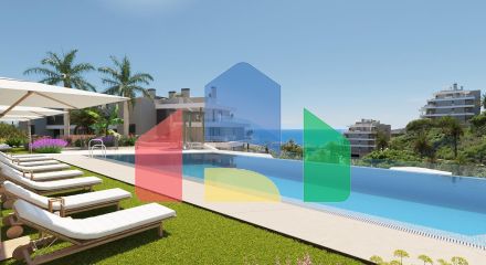 2-спальные пентхаусы в новом современном жилом комплексе рядом с полем для гольфа в Ла Кала-де-Михас