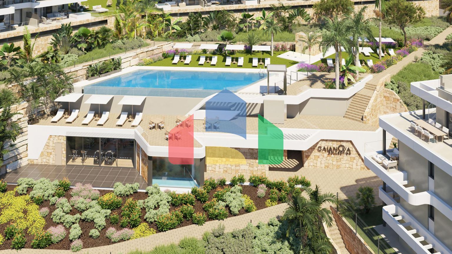 2-спальные пентхаусы в новом современном жилом комплексе рядом с полем для гольфа в Ла Кала-де-Михас