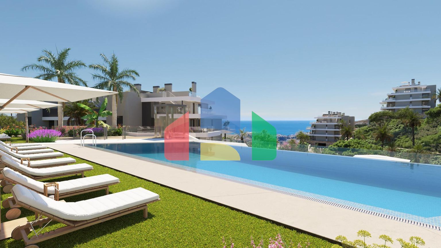 3-спальные апартаменты в новом современном жилом комплексе рядом с полем для гольфа в Ла Кала-де-Михас