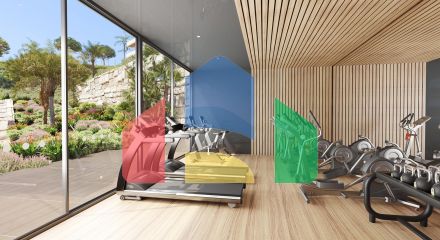 3-спальные апартаменты в новом современном жилом комплексе рядом с полем для гольфа в Ла Кала-де-Михас