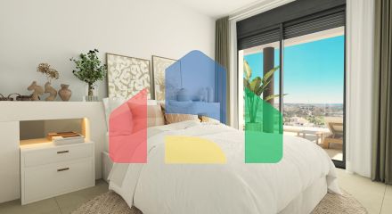 2-спальные апартаменты в новом современном жилом комплексе рядом с полем для гольфа в Ла Кала-де-Михас