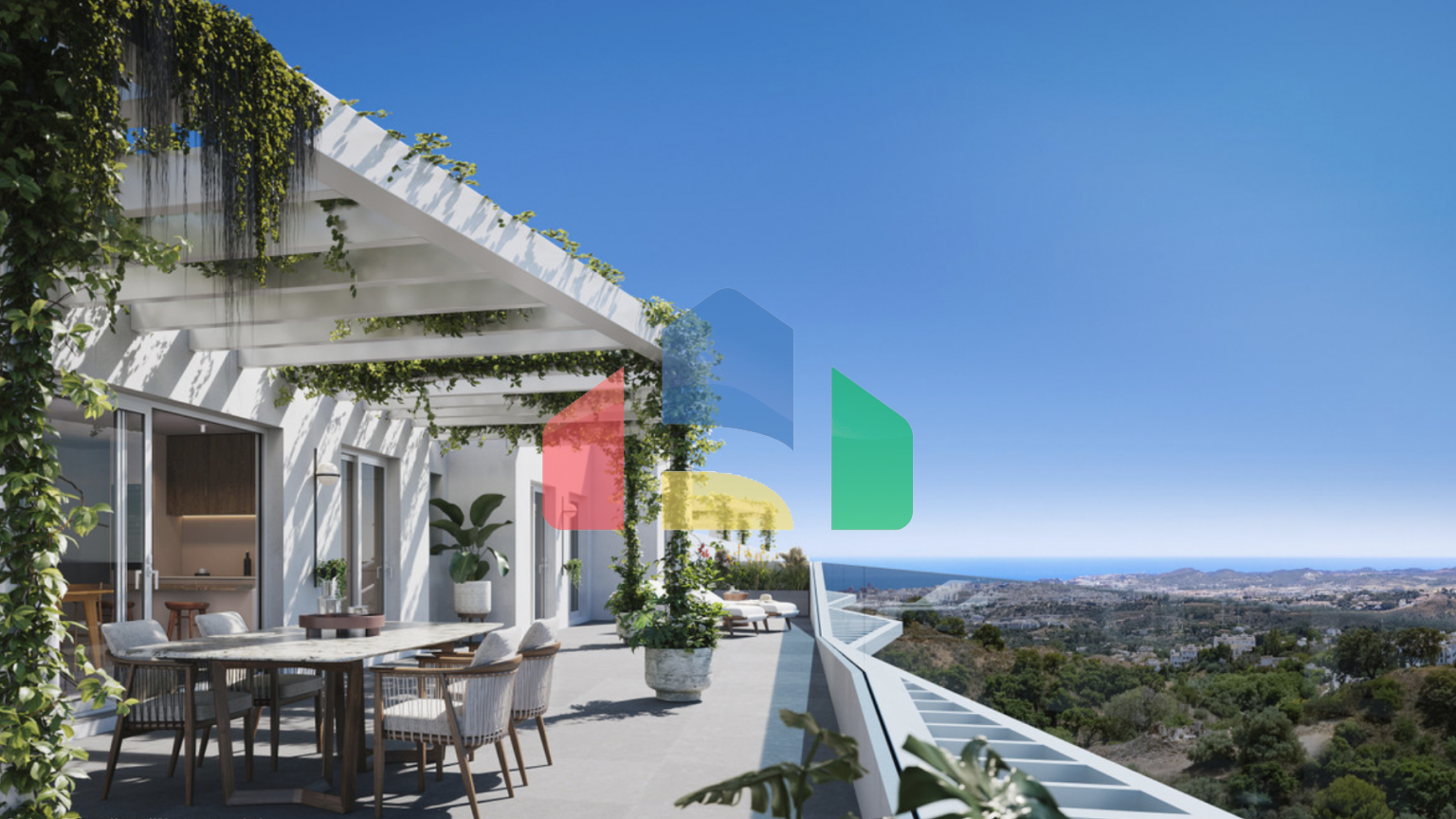 Новая уникальная квартира с двумя спальнями в Михас-Коста.