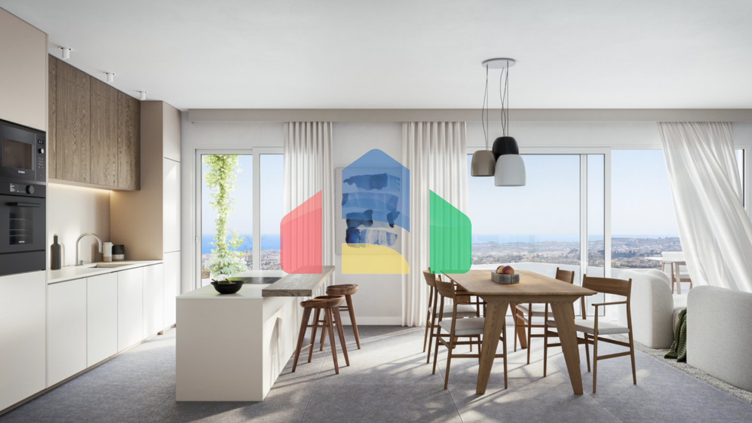 Новая уникальная квартира с двумя спальнями в Михас-Коста.