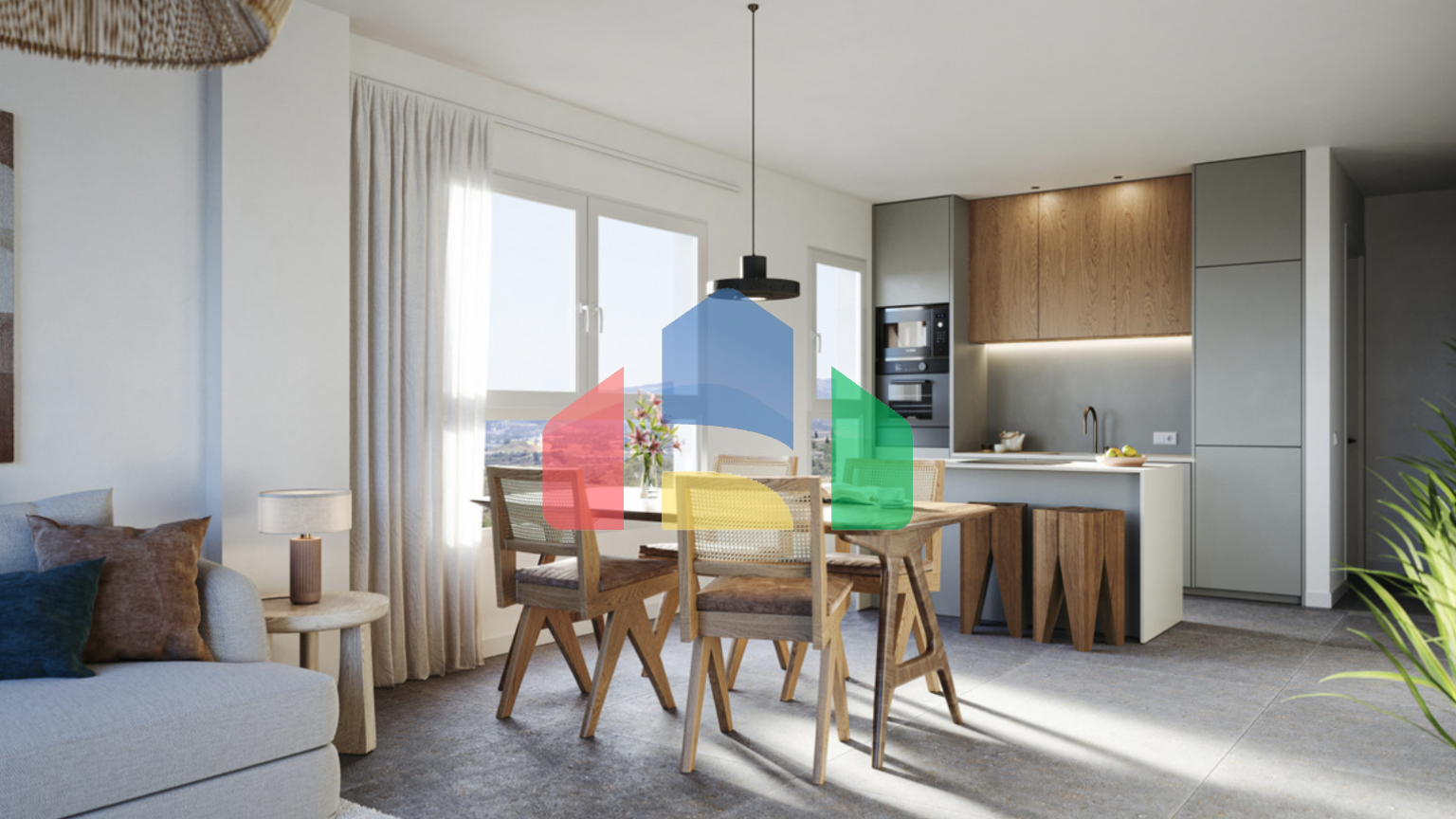 Новая уникальная квартира с двумя спальнями в Михас-Коста.