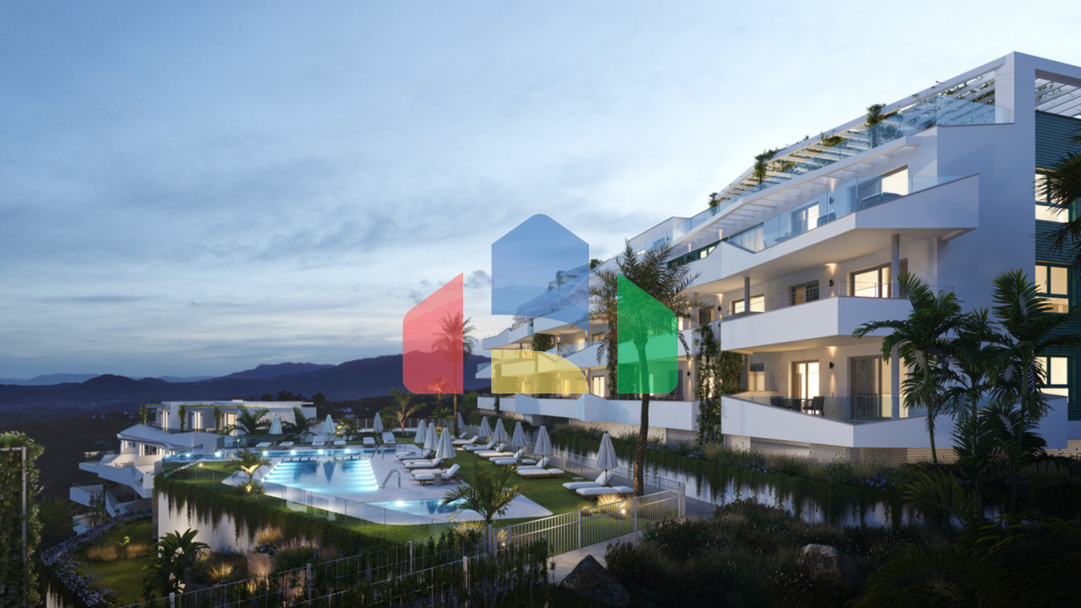 Новая уникальная квартира с двумя спальнями в Михас-Коста.