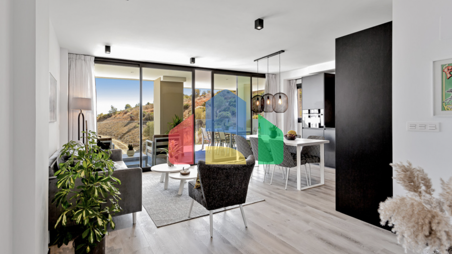 Совершенно новая квартира от застройщика с 3мя спальнями и потрясающим видом в Михасе.