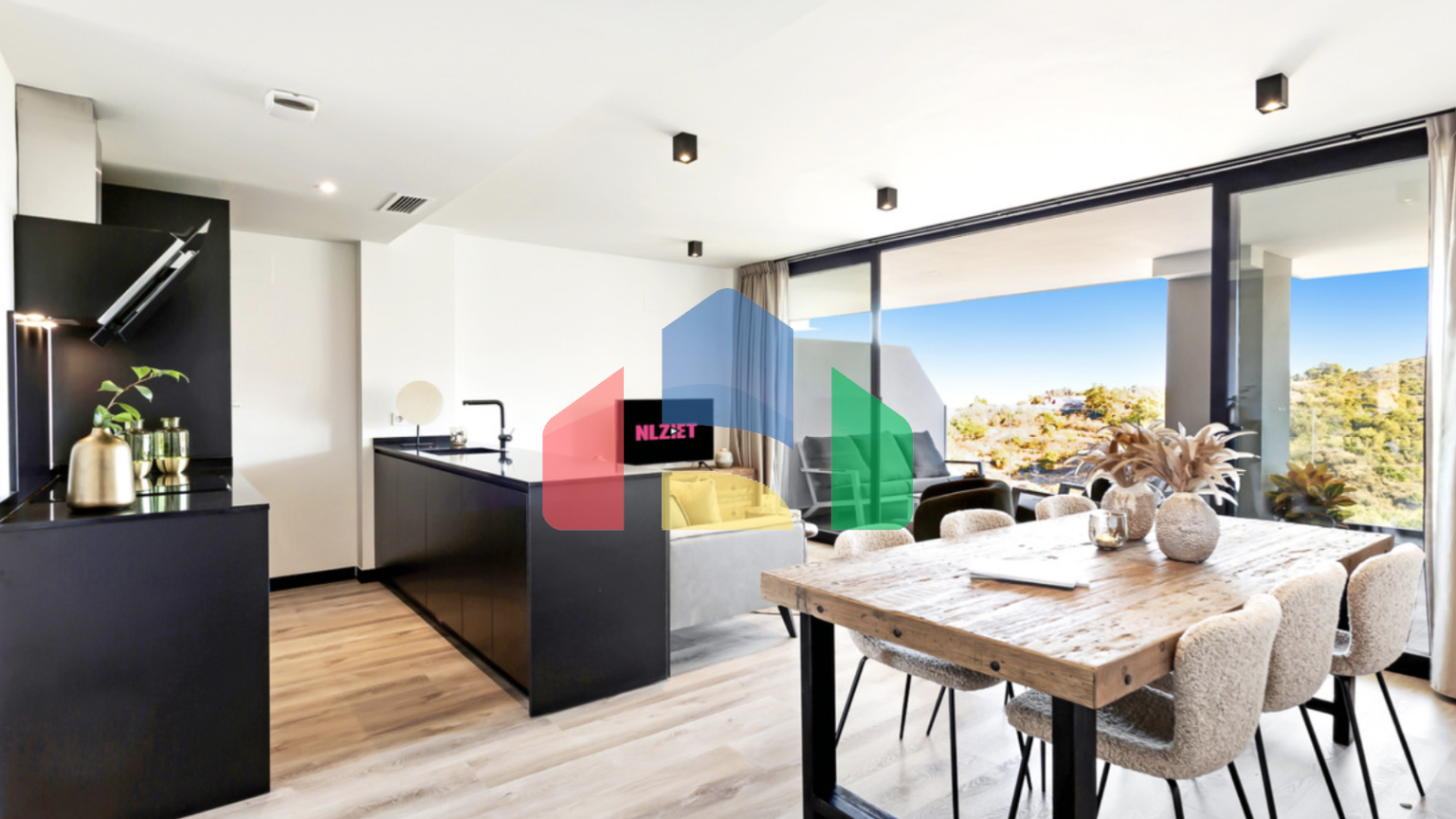 Совершенно новая квартира от застройщика с 3мя спальнями и потрясающим видом в Михасе.