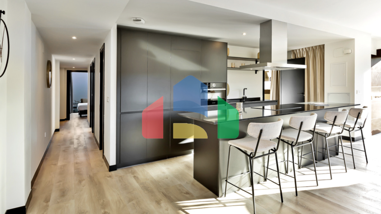 Совершенно новая квартира от застройщика с 3мя спальнями и потрясающим видом в Михасе.