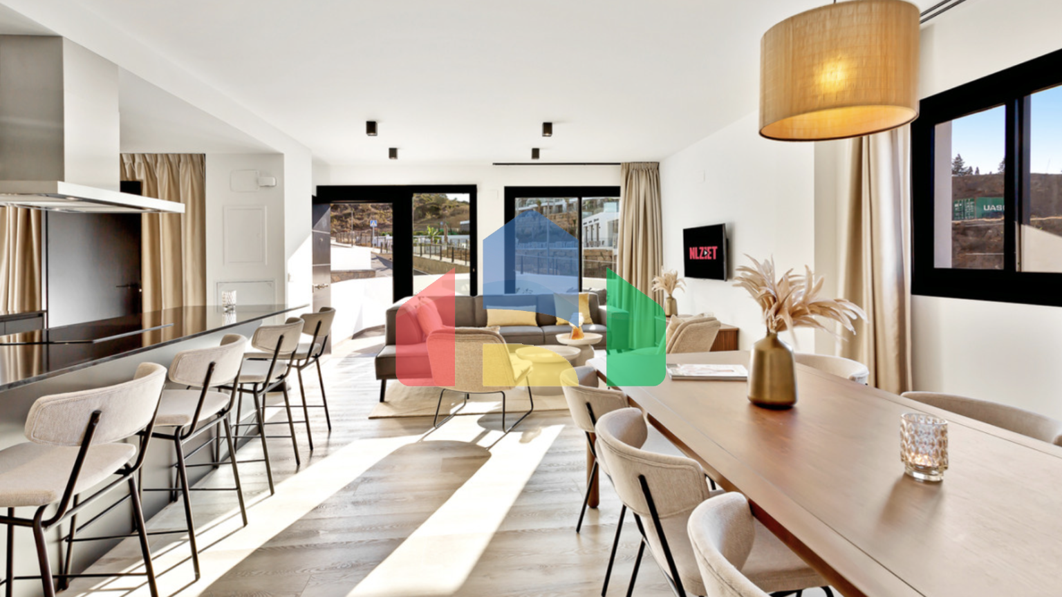 Совершенно новая квартира от застройщика с 3мя спальнями и потрясающим видом в Михасе.