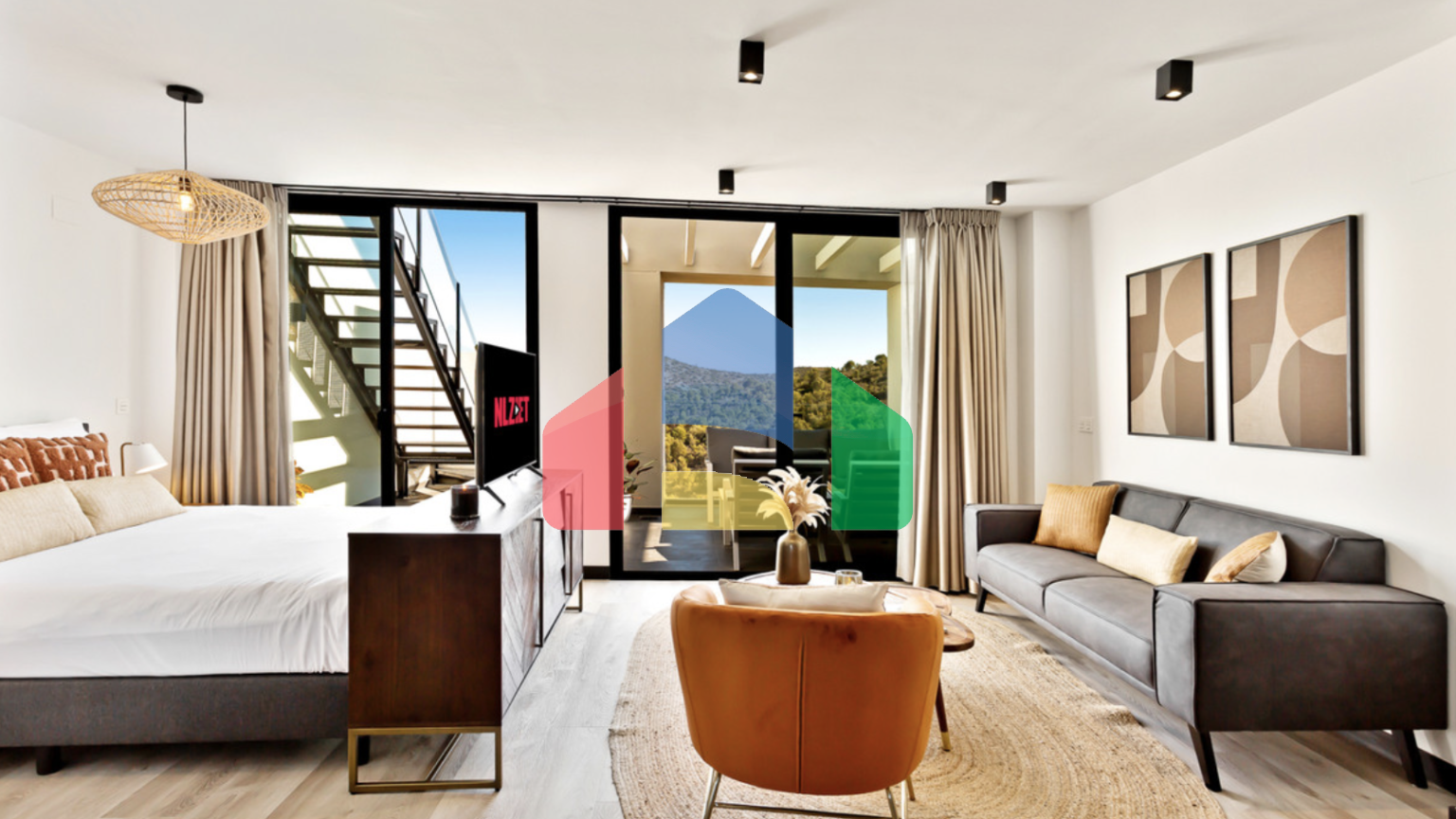 Совершенно новая квартира от застройщика с 3мя спальнями и потрясающим видом в Михасе.