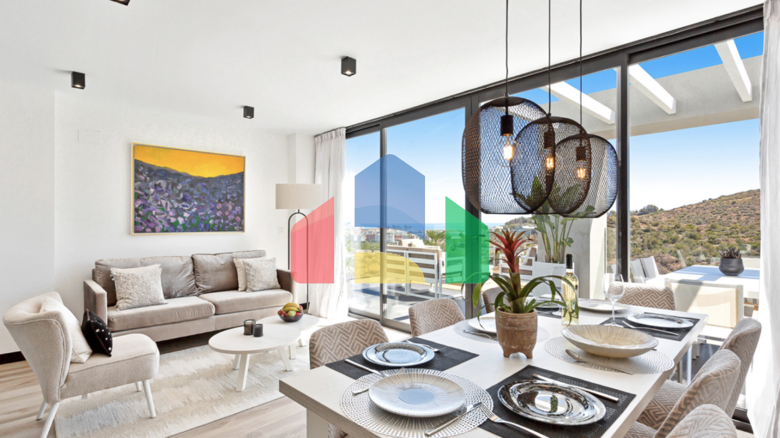 Совершенно новая квартира от застройщика с 3мя спальнями и потрясающим видом в Михасе.