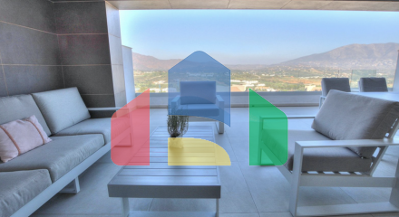 Современная квартира с садом и захватывающими видами в La Cala Golf Resort