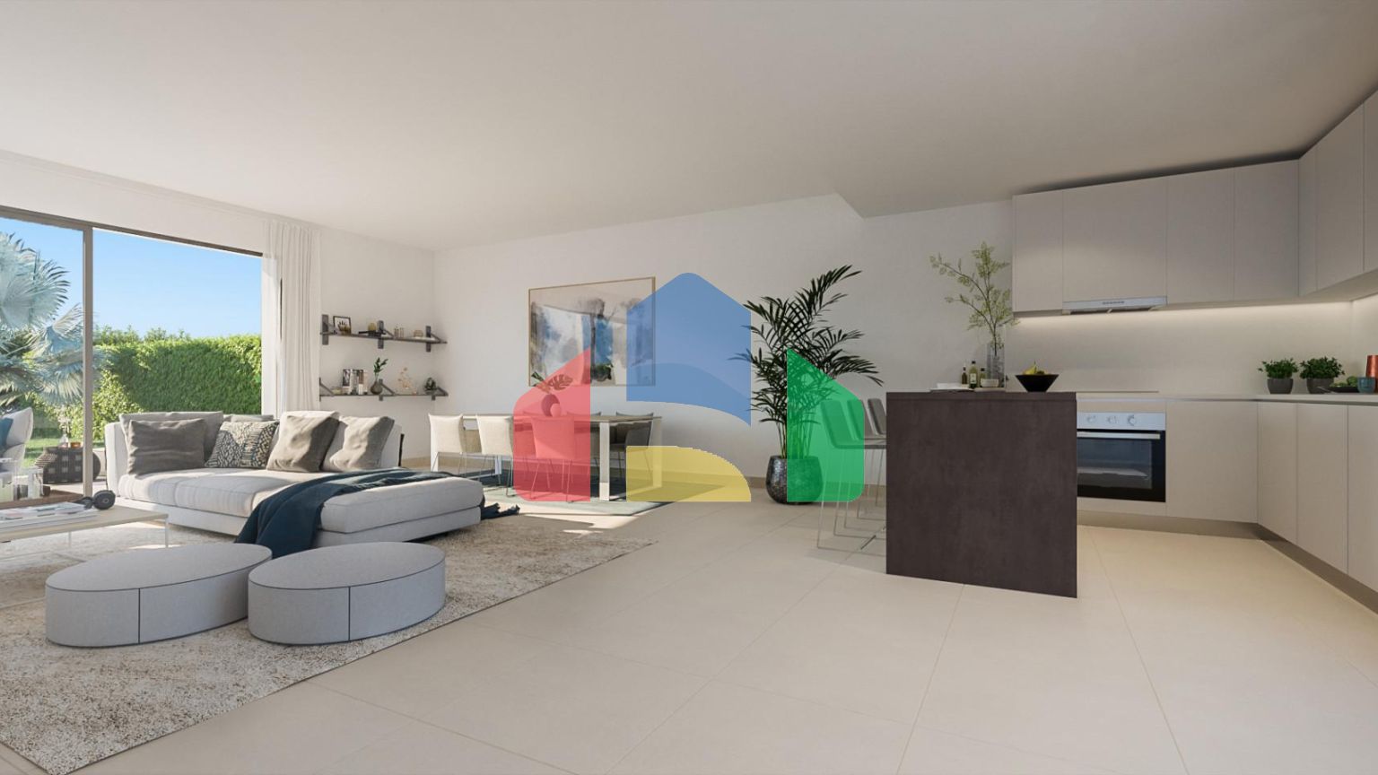 Квартира с двумя спальнями в Кала-де-Михас