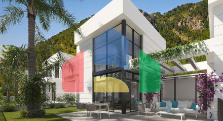 Brand new independent villas with sea views at Polop (Alicante province)