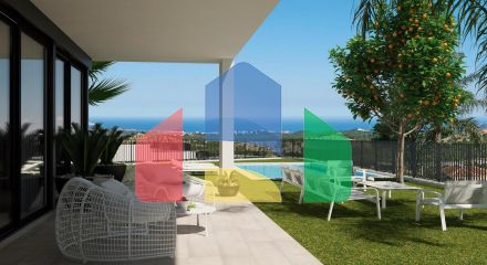 Brand new independent villas with sea views at Polop (Alicante province)