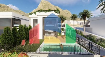 Совершенно новые независимые виллы с видом на море в Полопе (провинция Аликанте)