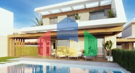 New development of single-family homes in Polop