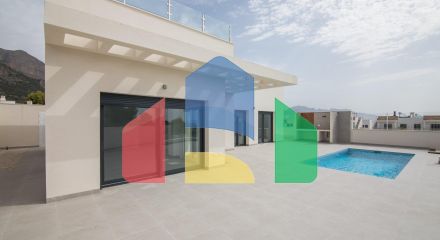 New construction villa with pool in Polop de la Marina