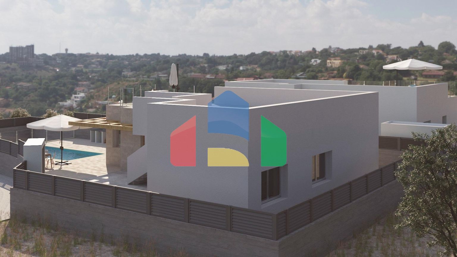 Вилла новой постройки с бассейном в Полоп де ла Марина