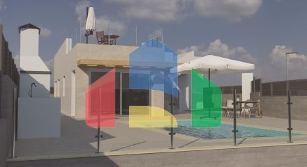 Вилла новой постройки с бассейном в Полоп де ла Марина