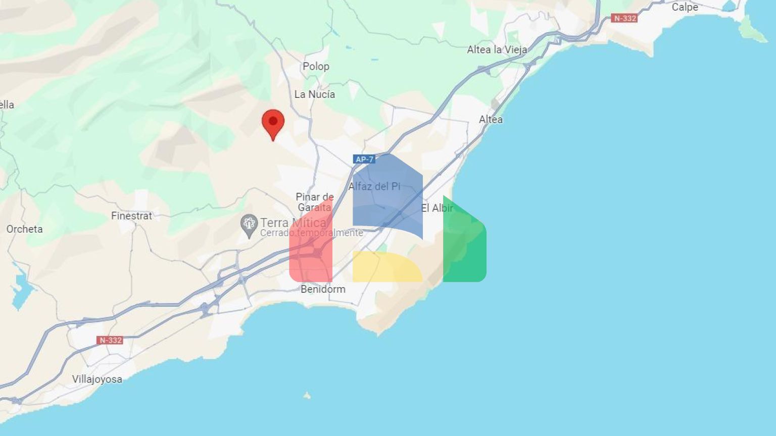 Вилла новой постройки с бассейном в Полоп де ла Марина