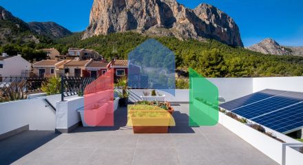 Independent villas with sea views at Polop (10min drive to Benidorm and Altea)