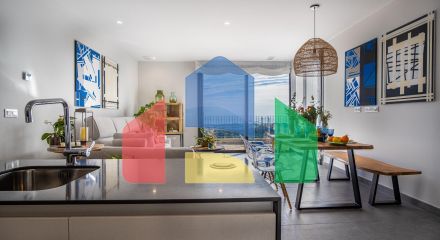 Independent villas with sea views at Polop (10min drive to Benidorm and Altea)