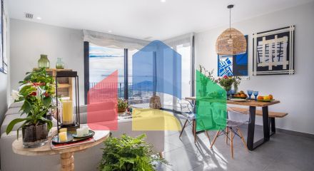 Independent villas with sea views at Polop (10min drive to Benidorm and Altea)