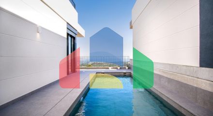Independent villas with sea views at Polop (10min drive to Benidorm and Altea)