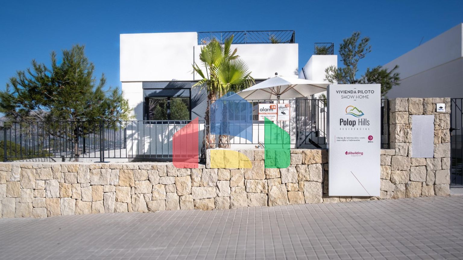 Independent villas with sea views at Polop (10min drive to Benidorm and Altea)