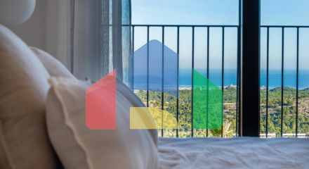 Independent villas with sea views at Polop (10min drive to Benidorm and Altea)