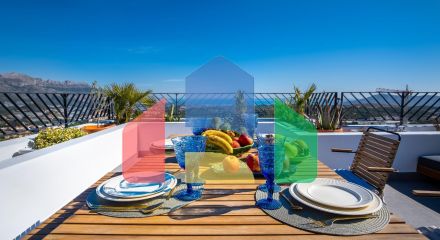 Independent villas with sea views at Polop (10min drive to Benidorm and Altea)