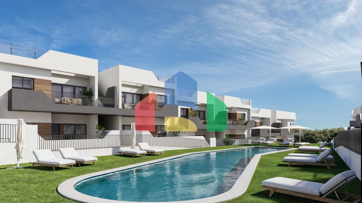 Квартира в Кабо де Палос с видом на море и общим бассейном