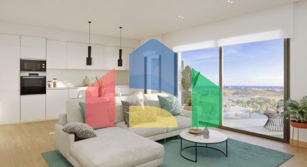 Newly built villas with sea views