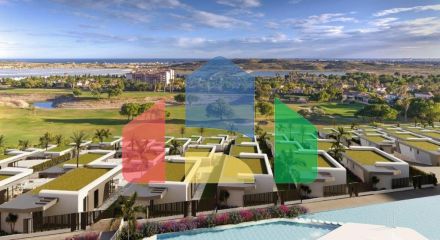 Newly built villas with sea views
